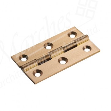 2.5" Butt Hinges (pair) - Satin Brass