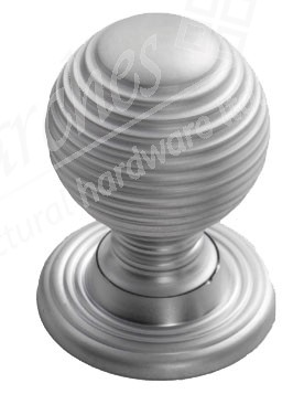 Queen Anne Cupboard Knob - Satin Chrome