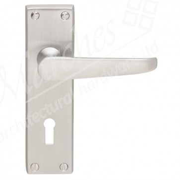 Victorian Lever Lock - Satin Chrome