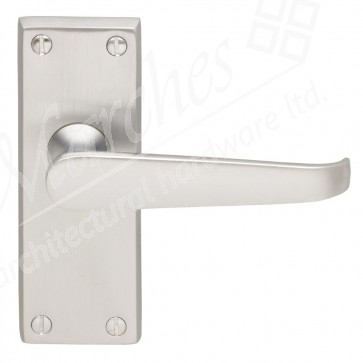 Victorian Lever Latch - Satin Chrome