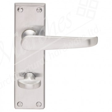 Victorian Lever Bathroom - Satin Chrome