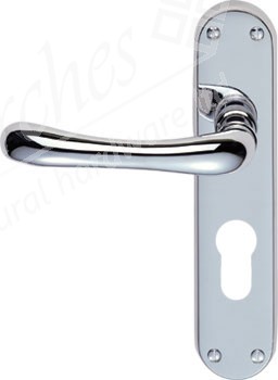 Carlisle Ibra Lever Euro Lock Door Handle - PC