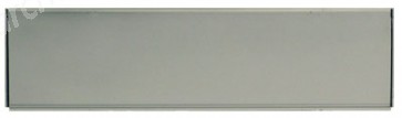 Internal Flap 10"x3" - Silver Anodised Aluminium