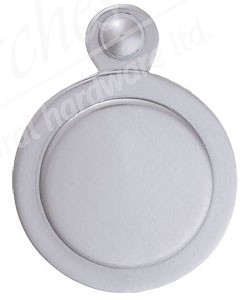 Victorian Covered Escutcheon - Satin Chrome