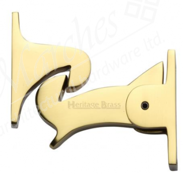 Gravity Door Catch - Polished Brass