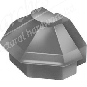 Exitex Cresfinex M4 Radius End Cap - Grey (Ral 9023)