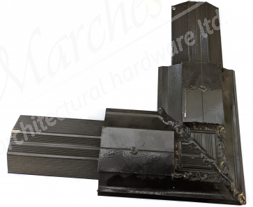 Exitex - Cresfinex Aluminium Mk2 100mm Ridge 90 Degree Connector - Brown