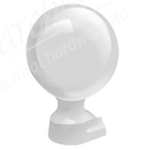 Exitex Aluminium MK2/MK4 Slide in  Ball Finial 80mm  - White