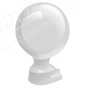 Exitex Aluminium MK2/MK4 Slide in  Ball Finial 125mm  - White