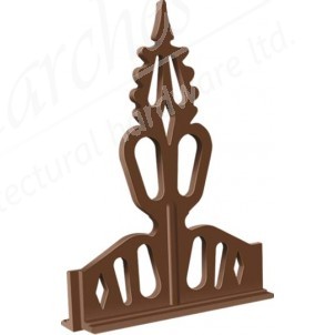 Regency Crest 8" PVC Brown