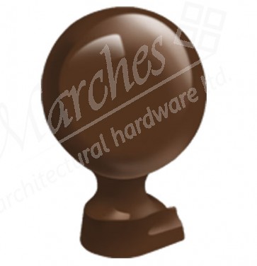 Exitex Aluminium MK2/MK4 Slide in  Ball Finial 125mm  - Brown