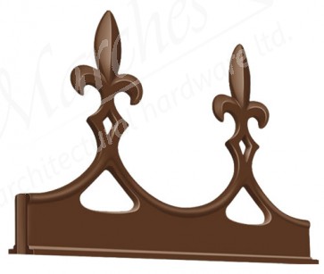 Exitex Fleur de Lys Crests - Brown