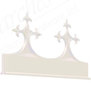 Exitex Victorian Crest Aluminium 300 x 160mm - White