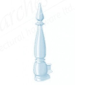 Exitex Fleur De Lys MK2/MK4 Aluminium Finial 350mm - Mill