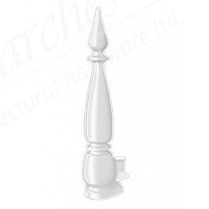 Exitex Fleur De Lys MK2/MK4 Aluminium Finial 350mm - White