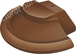 Exitex - Cresfinex Mk2 100mm Radius End Cap - Brown