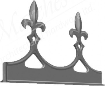 Exitex Fleur de Lys Crests - Grey