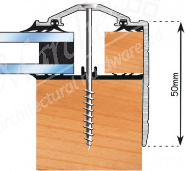 Exitex - Capex 40 with Gasket (Rag 45) Gable End Finishing Profile 3m - Brown