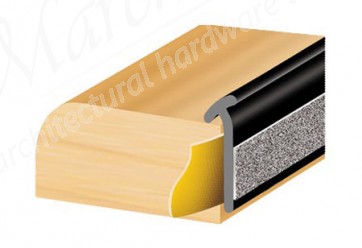 Exitex 1.8 x 12.8mm Double Lip Glazing Tape 100m Roll - Black