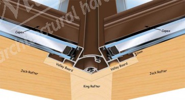 Exitex Adjustable Compact Valley 25mm White - 3m 