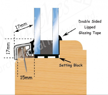 PWT 17mm Window Trim 3m - Mill