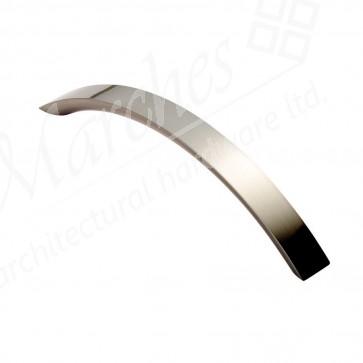 Curved Convex Grip Handle - Satin Nickel