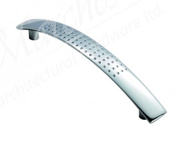 Dimple Effect Handle 156mm (128mm c/c) - Polished Chrome