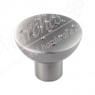 Dimple Effect Knob 33mm - Satin Nickel