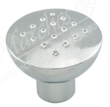 Dimple Effect Knob 33mm - Polished Chrome