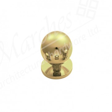 Ball Knob 25mm - Polished Brass