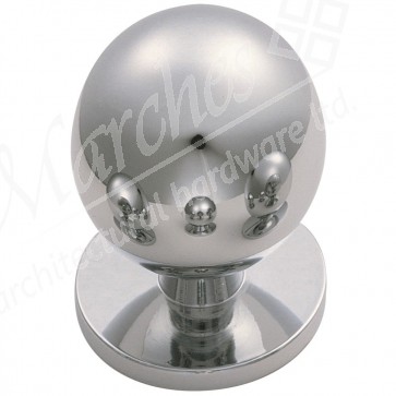 Ball Knob 25mm - Polished Chrome