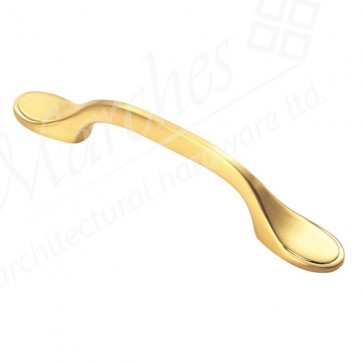 Shaker Handle 128mm (76mm c/c) - Satin Brass