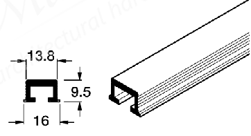 HAWA-Miniroll 25 reversible track/channel profile