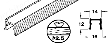 EKU bottom guide rail/top guide channel