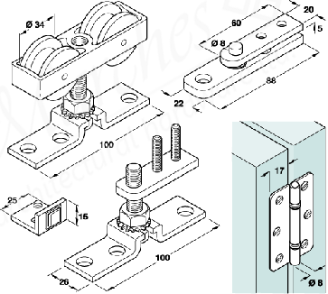 HAWA- Bifold 30 Set 2 Dr Fold Set