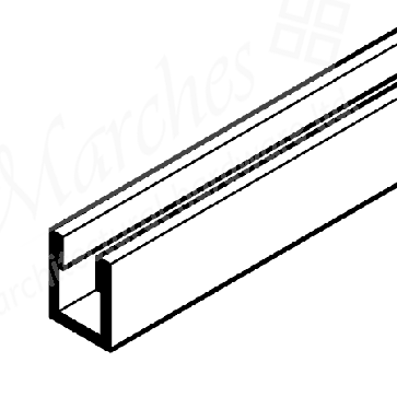 Floor Channel 2.1m Aluminium