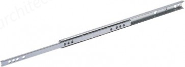 Drawer runners, single extension, 10 kg capacity, groove mounted