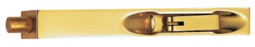 12" Lever Action Flush Bolt - Polished Brass