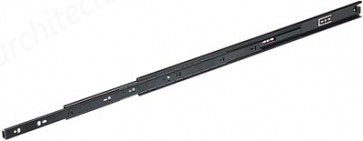 Accuride 3832 front disconnect drawer runners, full extension, black finish