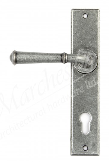 Regency Lever Espag. Lock Set - Pewter
