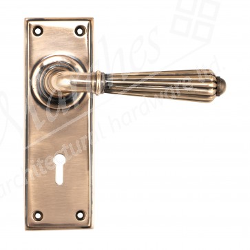 Hinton Lever Handles - Polished Bronze