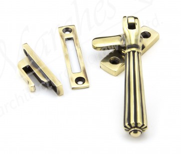 Hinton Locking Fastener - Aged Brass