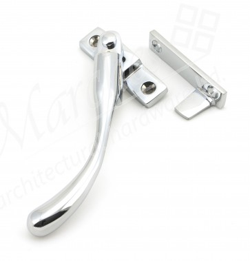 Polished Chrome Night-Vent Locking Peardrop Fastener - LH