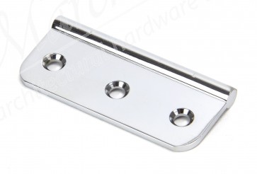 75mm Dummy Butt Hinge - Polished Chrome