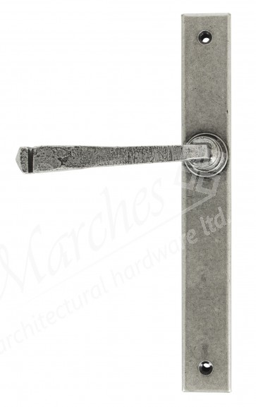 Avon Slimline Lever Latch Set - Pewter