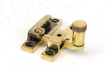Narrow Brompton Quadrant Fastener - Aged Brass 