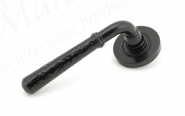 Black Hammered Newbury Lever on Rose Set (Plain)