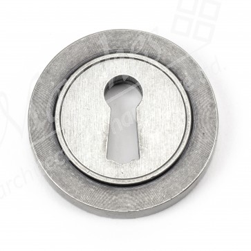 Pewter Round Escutcheon (Plain)