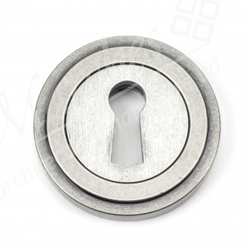 Pewter Round Escutcheon (Art Deco)