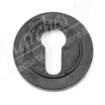 External Beeswax Round Euro Escutcheon (Plain)